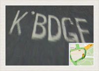 Picture of the road marking K'BDGE